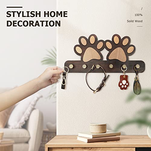 MTERSN Key Holder for Wall - color: Dark Brown