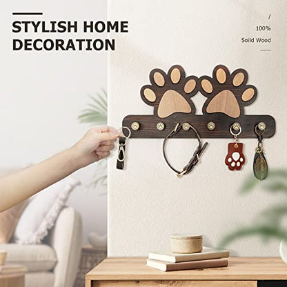 MTERSN Key Holder for Wall - color: Dark Brown