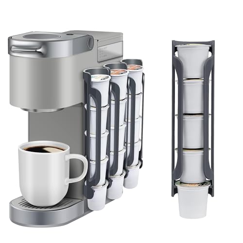 kedofa K Cup Holder for Keurig: Coffee Pod Holders for Counter Small Space - Kcup holders for Wall Mount (3, Gray) - color: Gray, size: 3 Pack /For 15 K-Cups