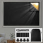 HOMEIDEAS 100% Travel Blackout Curtains, Portable No-Drill Blinds with Stickers & Suction Cups, Blackout Window Cover Light Blocking Shades for Bedroom, Baby Nursery, Dorm, RV, 50" W × 78" L