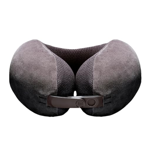 Go Travel Ultimate 3.0 Travel Pillow, Deluxe Memory Foam Neck Pillow with Magnetic Closure and Side Pocket, Ideal for Commute, Airplane, Car & Bus, Travel Essentials, Made in USA, Dark Gray