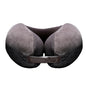 Go Travel Ultimate 3.0 Travel Pillow, Deluxe Memory Foam Neck Pillow with Magnetic Closure and Side Pocket, Ideal for Commute, Airplane, Car & Bus, Travel Essentials, Made in USA, Dark Gray