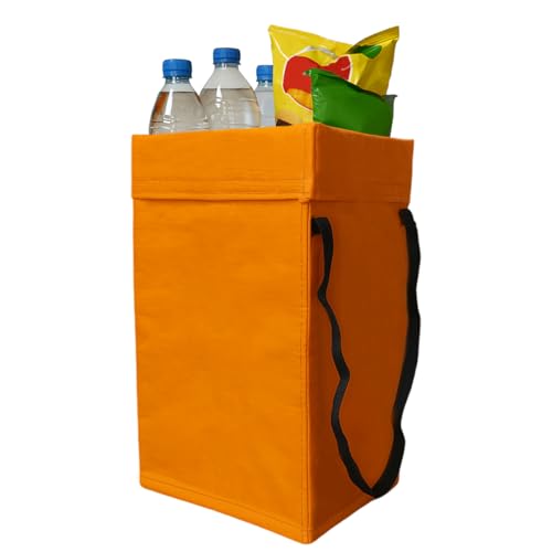 YoRise Foldable Car Trash Can, Multipurpose Waterproof Auto Back Seat Hanging Garbage Organizer, Large Capacity Leak-Proof Vehicle Interior Storage Bag Accessories for Cars, SUVs, Trucks (Red) - color: Red