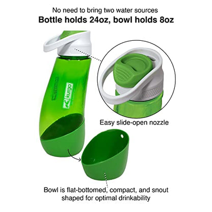 Kurgo Gourd (TM) Travel Dog Water Bottle & Dog Water Dispenser, Barn Red - color: Barn Red