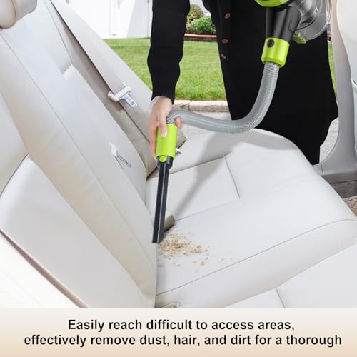 Intercleaner 23Ft Corded Vacuum Cleaner,2 Operation Mode Powerful Suction Stick,19''-30'' Adjustable Tube Handheld Vac for Hard Floors Carpets Pet Hair,Wall Mount Storage