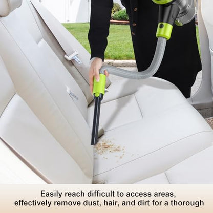 Intercleaner 23Ft Corded Vacuum Cleaner,2 Operation Mode Powerful Suction Stick,19''-30'' Adjustable Tube Handheld Vac for Hard Floors Carpets Pet Hair,Wall Mount Storage