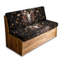 Deer Skull Maple Leaf Print 2 Pcs RV Dinette Cushion Covers Thickened Camper Seat Covers Dinette Booth Stretch Loveseat Sofa Chair Cover Furniture Protector for RV Camper Car Bench - color: Deer Skull Maple Leaf
