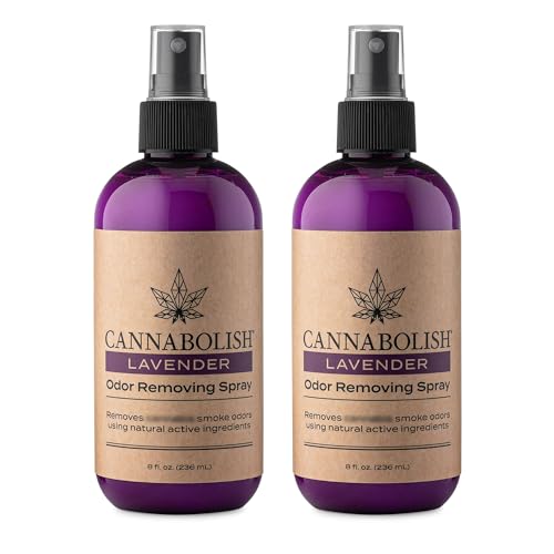 Cannabolish Lavender Smoke Odor Eliminator Spray and Air Freshener, 8 fl. oz, Natural Ingredients (Pack of 2)
