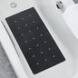 Webos Foldable Non Slip Silicon Bath Mat Bathtub mat Shower mats no Suction Cups for Textured Tub and Reglazed Tub(Foldable - Black, 28-inch x 14-inch) - color: Foldable-black