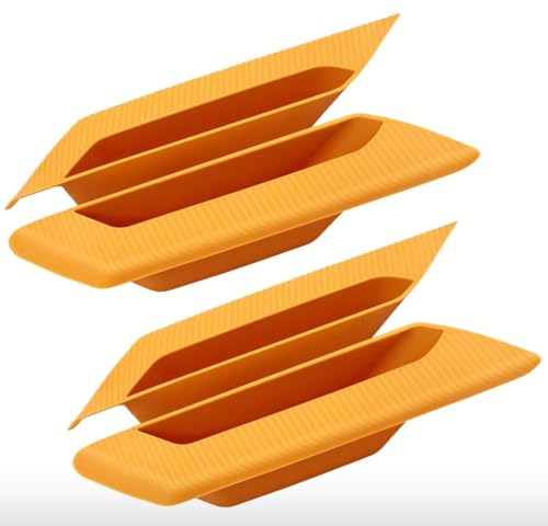 JROAD Bronco Door Handle Storage Box | Custom Fit for Ford Bronco 2021-2025 4 Door | Silicone Organizer with Noise Reduction & Scratch Protection | for Phone, Keys, Sunglasses (4pc Orange) - color: Orange, size: Front&Rear Door Handle Storage Box