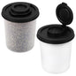 Accmor Salt and Pepper Shakers, 3oz Salt Shaker to go Moisture Proof Salt Pepper Shakers Spice Container Dispenser for Camping Picnic Lunch Boxes Travel Kitchen - color: Black