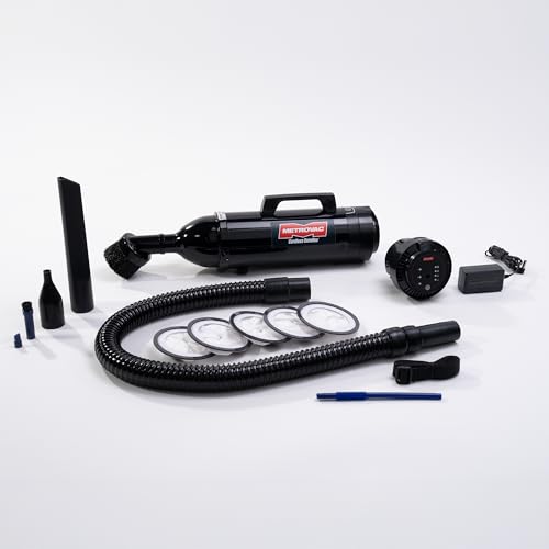 METROVAC Cordless DataVac IT Vacuum - 250W DC Motor - Rechargeable Handheld Cleaner with Powerful Air Blast & Accessories - size: 250 watts Cordless
