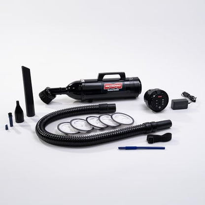 METROVAC Cordless DataVac IT Vacuum - 250W DC Motor - Rechargeable Handheld Cleaner with Powerful Air Blast & Accessories - size: 250 watts Cordless