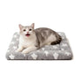 Dog Bed Mat, Reversible Crate Pad & Cute Dog Bed - Machine Washable Kennel Mat with Ultra Soft for Small Dogs & Cats - color: Grey&Star, size: 18"L x 14"W x 1.5"Th
