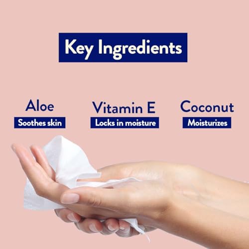 Megababe Megafresh Wipes | Unscented Cleansing Wipes for the Intimate Area | Summer and Hot Weather Essential | pH Balanced, Front & Back Use | 16 Individually Wrapped Wipes (Pack of 1)