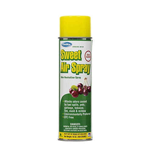 Sweet Air Spray,16 Ounces Aerosol Odor Neutralizer Spray With Strong But Pleasant Cherry Scent, Works Fast to Eliminate Unwanted Fuel, Garbage, HVAC Odors, Made In USA (60-520) - size: 1 Ounce (Pack of 1)