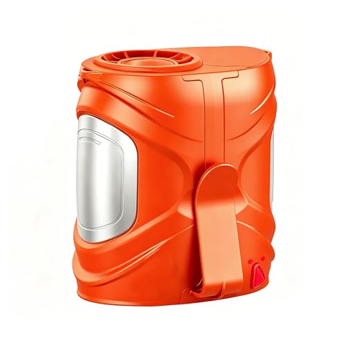 2026 AI Portable Waist Fan, Personal Fan Rechargeable With 6-Speed 16000RPM Strong Airflow, 40H Runtime Wearable Belt Cooler, Hands-Free Shirt/Belt/Neck Fan for Camping, Jobsite, Outdoor (Orange) - color: Orange