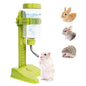 VANNON Pet Standing Water Dispenser Top Fill Dog Water Bottle Dispenser with Stand Leakproof Pet Slow Water Bottle for Small Animals, 13oz, BPA Free, Adjustable Height, Green - color: Green