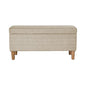 HomePop Malmo 36" Storage Bench - Tan Geometric Pattern - color: Tan Geometric Pattern