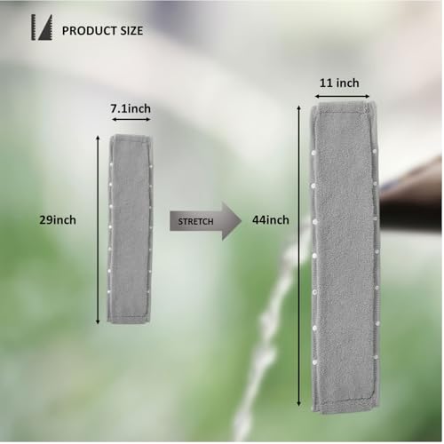 Bathroom Soft Thicker Warmer Stretchable Washable Cloth Toilet Seat Cover Pads (Gray/3pcs) - color: Gray X 3pack
