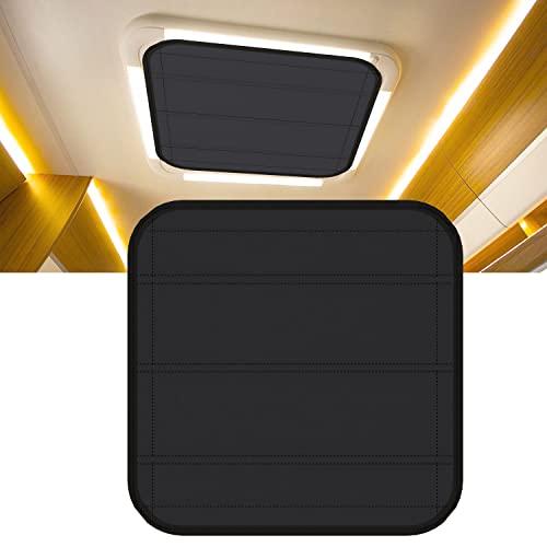 RV Skylight Shades, Double Sides RV Skylight Insulator, Megnetic RV Vent Covers for Roof, 16" X 16" RV Skylight Cover,Foldable Magnet RV Blackout Ventilation Cover - size: 16" X 16"