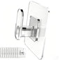 DELITON Clear Cute Storage Hooks, 10 Packs, Adhesion - Stick on Wall for Bathroom Towel&Hanging Robe, Coat - color: Transparent-10
