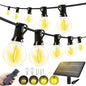 150FT Solar Lights Outdoor Waterproof: G40 45M Shatterproof Bulbs Patio Lights - Solar Powered Remote Control 3 Light Modes Dimmable Solar Light - Camping Backyard Garden Deck Outside Yard - size: 150FT-Remote