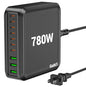 780W USB C Charger Block Fast 10-Port USB C Charging Station GaN PD 120W Laptop Charger Adapter for MacBook Pro/Air, DELL, iPad, iPhone, Samsung Galaxy Black - color: Black
