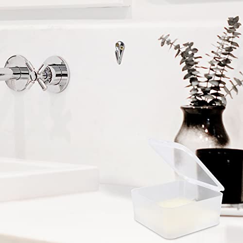Soap Case Box, Vonpri Soap Dish Storage Holder for Shower Home Outdoor Traveling (2Pcs Clear) - color: 2pcs Clear