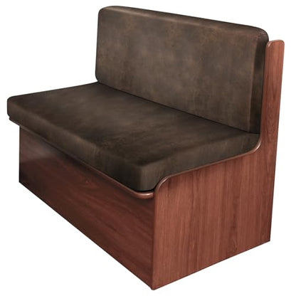 ANARACHON Leather Look RV Camper Dinette Cushion Covers, Washable RV Couch Cushion Covers Dinette Booth Seats Stretchable Camper Seat Covers (02 Brown, 1 Set) - color: 02 Brown, size: 1 Set