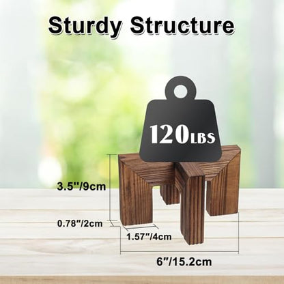 Vigordream Plant Stand, Indoor/Outdoor Wood Plant Holder, Single Flower Pot Stand, Sturdy Planter Stands (Walnut, Fit 2.5-6 inch pots) - size: Fit 2.5-6 inch pots