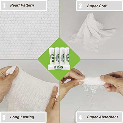 Compressed Towels 50 Pieces with 5 Carrying Cases | Cleaning Wipes Travel Reusable Face Towels Coin Tissues