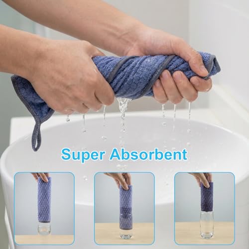 Microfiber Cleaning Cloths 12" x 12": 10 Pack Reusable lint-Free | Towels for Glass, Mirrors, Windows, Stainless Steel, Busting, Kitchen, Bathroom and Car Detailing