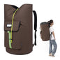 laundry bag backpack,extra-large heavy duty laundry bags,laundry backpack for college students,drawstring closure (Brown) - color: Brown