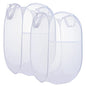 2 Pack Laundry Basket,Foldable Mesh Popup Laundry Hamper with Durable Handle,Easy to Open and Fold for Dorm, Laundry Room, Bedroom, RV(White+ White)… - color: White+ White
