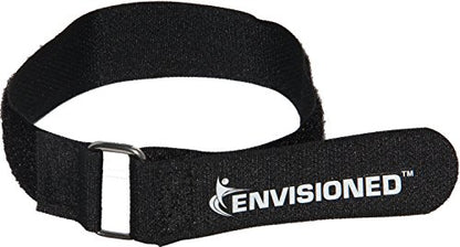 Premium Cinch Straps with Stainless Steel Metal Ring (Buckle), Reusable Durable Hook and Loop, Multipurpose Securing Straps 4 Pack - 1.5" x 60" - size: 1.5" x 60"