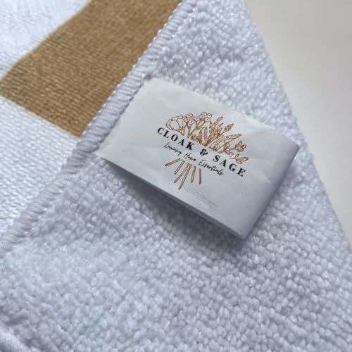 Microfiber Cleaning Cloths 13x13 – Lint-Free, Streak-Free Reusable Towels for Kitchen, Glass, Bathroom & Car | Cloak & Sage - color: Latte