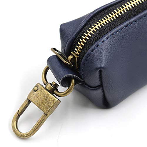 Travel Outdoor Protable Dog Poop Bag Dispenser PU Leather Pouch Pet Puppy Cat Pick Up Poop Bag Holder Garbage Waste Bags Organizer - Waterproof and wear resistant (Coffee)