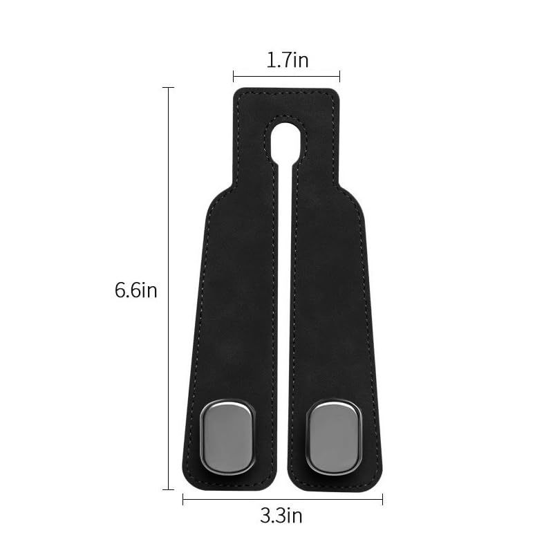 Car Hooks Car Seat Back Double Hooks Rear Seat Small Hooks Storage Hooks，Black - color: Car Hooks Black