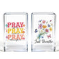 Just breathe 2 Pack Acrylic Cosmetic Pencil Pen Holder Cup, Hope Inspirational Makeup Brush Organizer Holder, Women Faith Gifts, Christian Encouragement Gifts for Women Mom Daughter Teacher - style: Pray Breathe 2