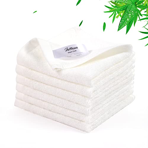 Baby Washcloths 6 Pack, 10x10 inch Heavenly Soft Small White Wash Cloths for Face and Body, Gentle & Safe Face Towel on Sensitive Skin, Baby Essentials Bath Shower Gifts for Newborn Kid Toddler Child - color: White, size: 10x10 inch-6 Pack