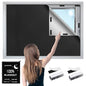 100% Blackout Window Cover,157" x 57" Portable Ttravel Blackout Shades for Window, No Drill Temporary Cuttable Blackout Curtains for Bedroom, RV, Nursery,Media Room,420D Fabric, 30 Loop Tapes - size: 157"W x 57"H
