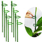 Belit 8 Pack Small Plant Support Plant Stakes, Adjustable Garden Single Stem Support Stake, Planter Support Ring for Orchid, Rose, Peony, Peppers and More, DIY 24 inch - size: 24Inch