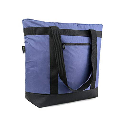 BeeGreen Insulated Cooler Bag Leakproof Freezer Shopping Tote for Groceries Heavy Duty Thermal Food Delivery Bag - color: Navy Blue, style: Sling Cooler