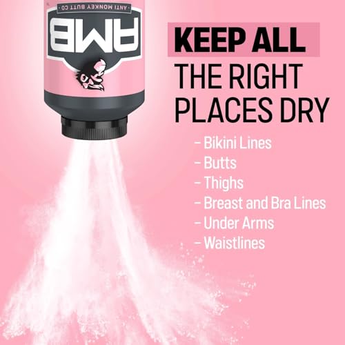 Anti Monkey Butt Body Powder for Women - Talc-Free Anti Chafing Powder for Sweat, Friction, & Itch Relief - Calamine Body Powder for Thigh Chafing, Skin Irritation, & Odor Control - 8 oz - size: 8 Ounce (Pack of 1)