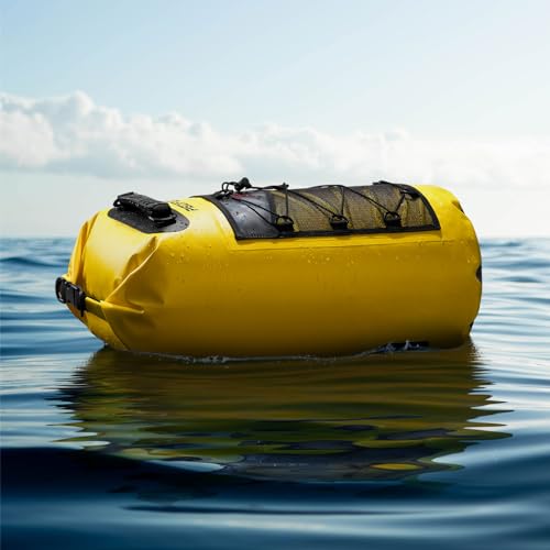 Piscifun Dry Bag, Waterproof Floating Backpack 10L/20L/30L/40L with Waterproof Phone Case for Boating, Kayaking, Fishing - color: Orange, style: 20l