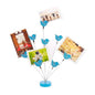 8-Branch Family Tree Picture Frame Holder, Card Photo Clips Holder Desk Stand for Memo Paper Note Photo Christmas Wedding Card Display (Blue Bird) - style: Bird