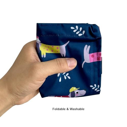 Cute Hanging Car Trash Garbage Bag 100% Leakproof Waterproof Multipurpose for Car Back Front Seat Console with Hanging Strap (Cute Dogs) - color: Cute Dogs
