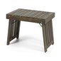 Christopher Knight Home Howard Outdoor Acacia Wood Folding Side Table, Gray Finish - color: Gray Finish