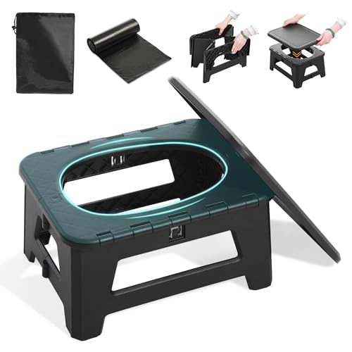 In-car Portable Toilet Collapsible Potty, Emergency Toilet, Temporary Potty For Outdoor Camping, Road Trips, Traffic Jams, Boating And Fishing - size: 12x10x3